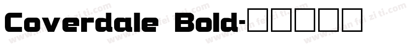 Coverdale Bold字体转换